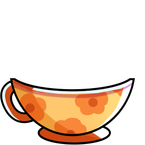 Orange Teacup