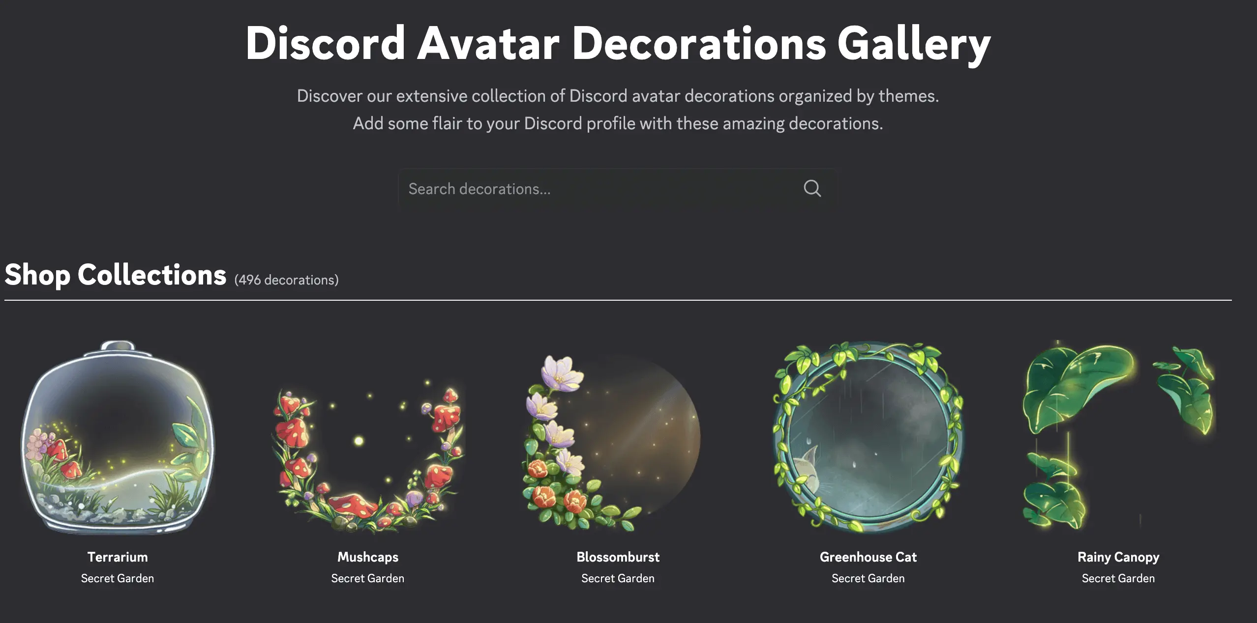 Discord Avatar Decorations Gallery
